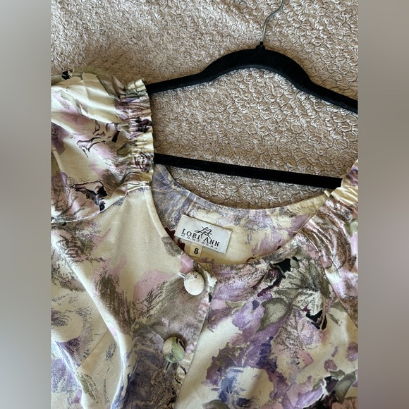 Vintage Floral Midi Dress - Picture 3 of 4